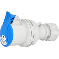 Розетка кабельна (силовий роз'єм) ES-1632  IP44 (16A, 230V, 2P+PE)